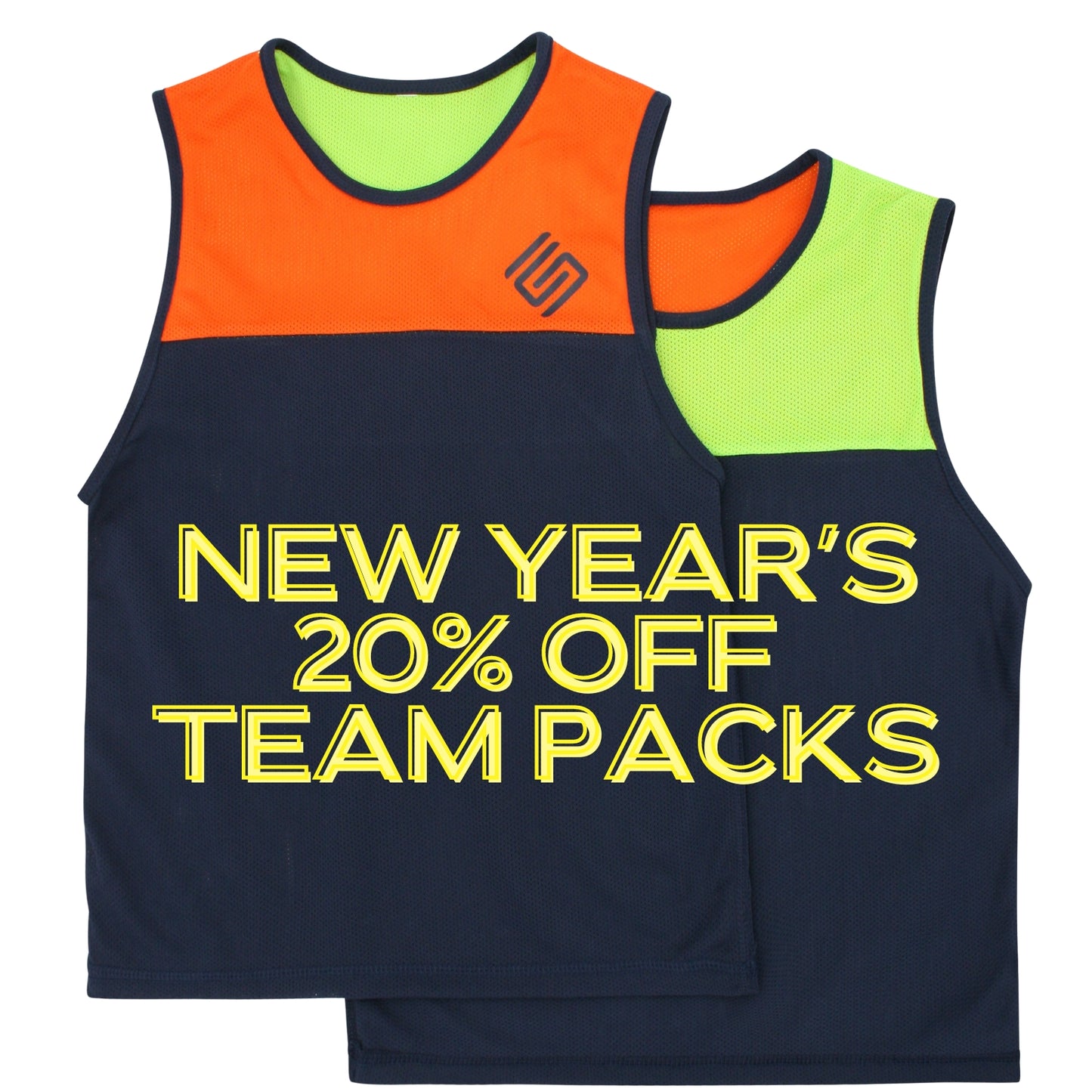 Orange & Green Reversible Training Jersey