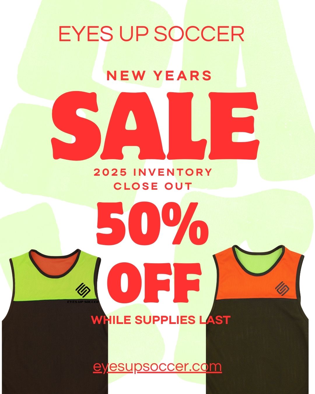 Orange & Green Reversible Training Jersey
